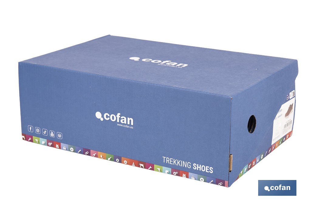 Zapatilla de trekking impermeable Infanto | Piel de serraje con suela de Phylon y TPR | Disponible desde la talla 39 hasta la 46 - Cofan