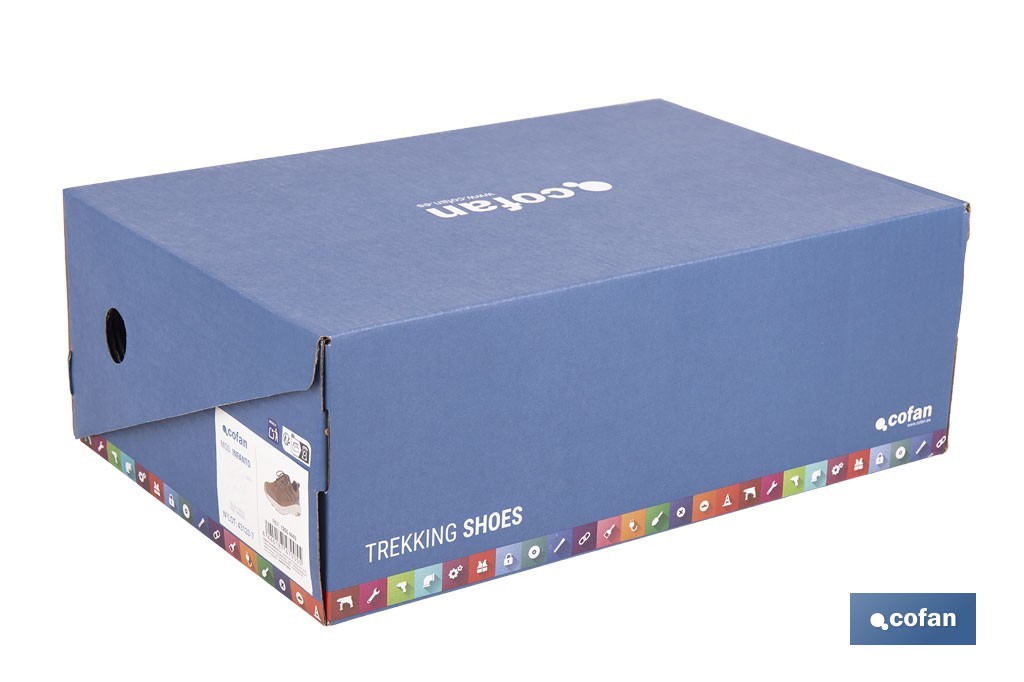 Zapatilla de trekking impermeable Infanto | Piel de serraje con suela de Phylon y TPR | Disponible desde la talla 39 hasta la 46 - Cofan