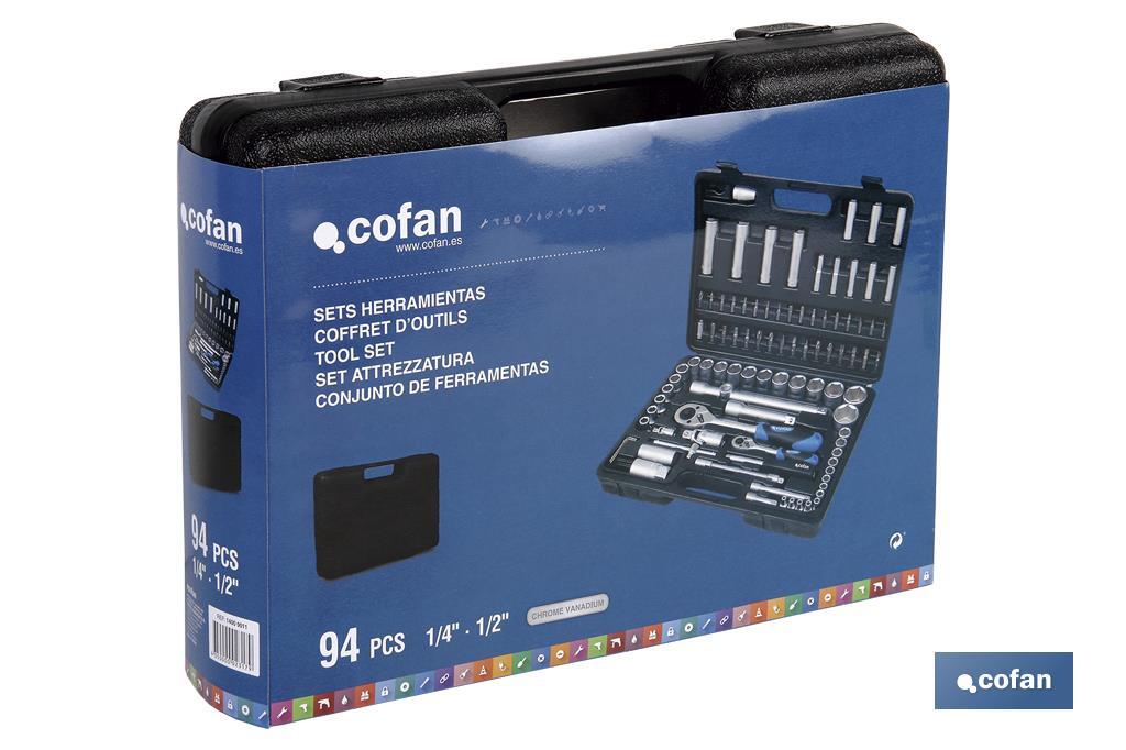 Maletín herramientas 94 pcs - Cofan
