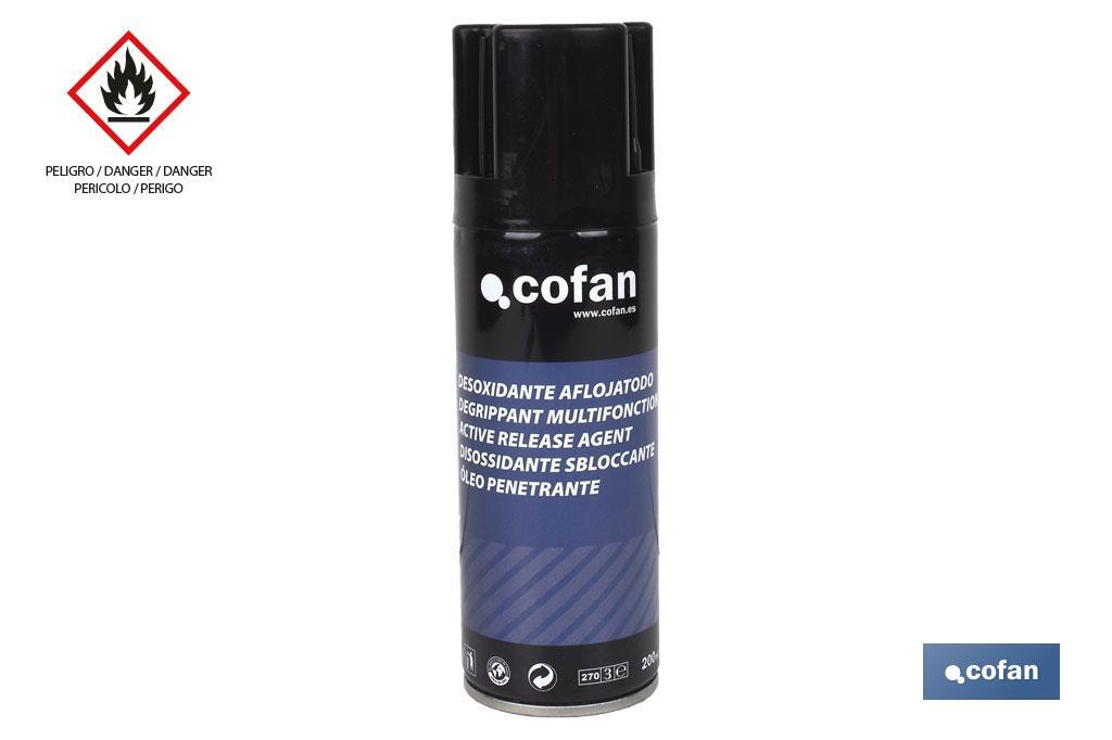 Penetrating oil | Multipurpose spray | High efficiency for different applications | Molybdenum disulphide - Cofan
