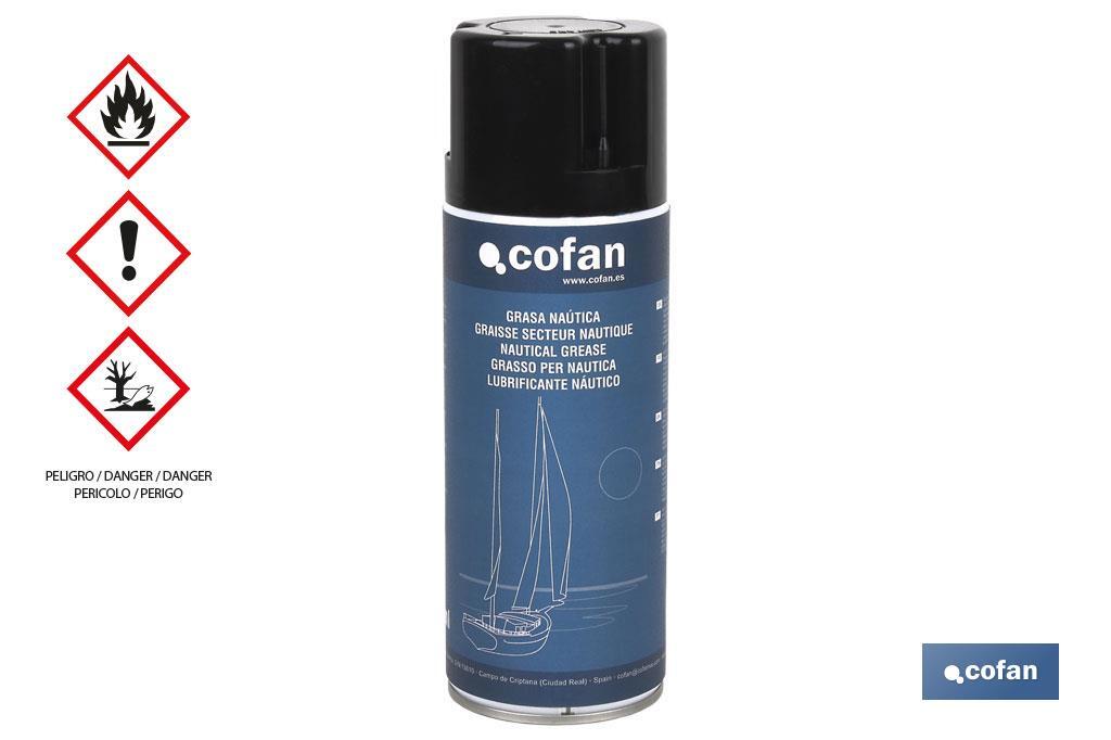 Marine grease 400ml | Suitable for lubrication in salt and fresh water | Water-repellent protector - Cofan