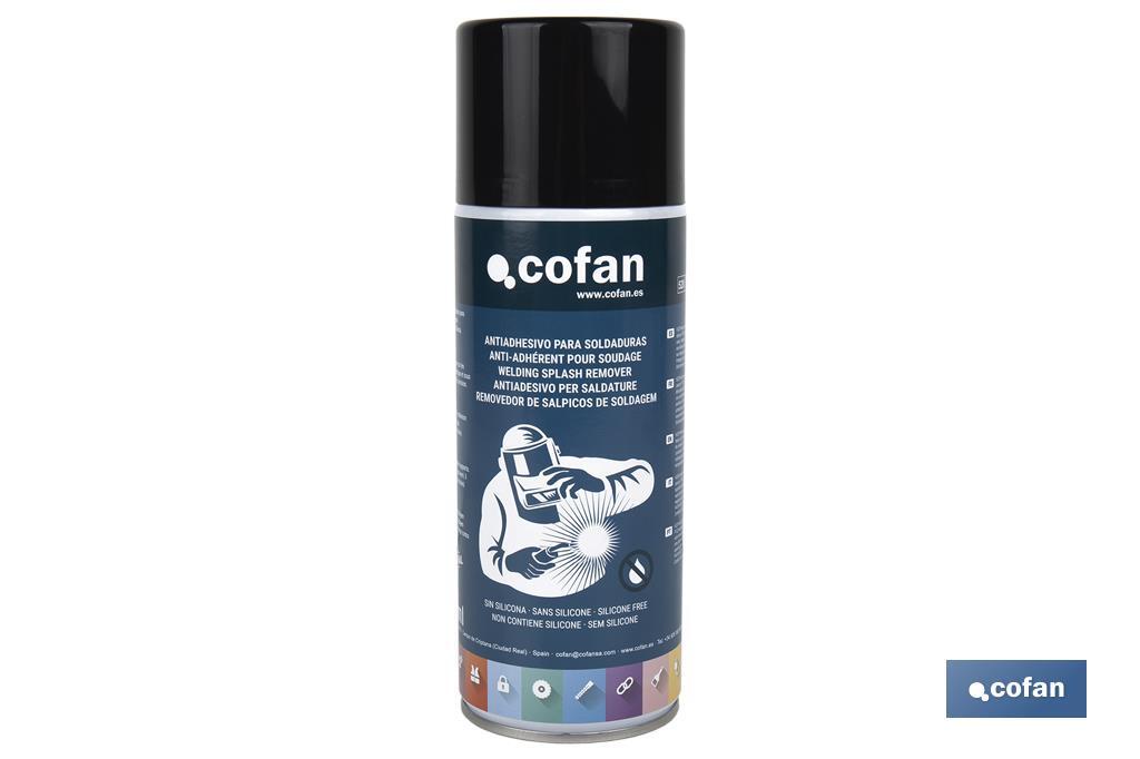 Anti-adhesive welding spray 300ml | Prevents welding splashes from staining the welding material | Splatter protector - Cofan