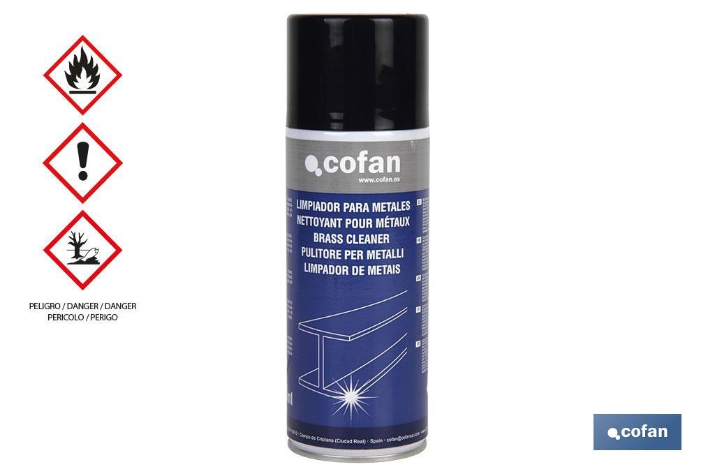 Stainless steel cleaner 400ml | Cleaner for all types of metals | Antioxidant and anti-dust properties - Cofan