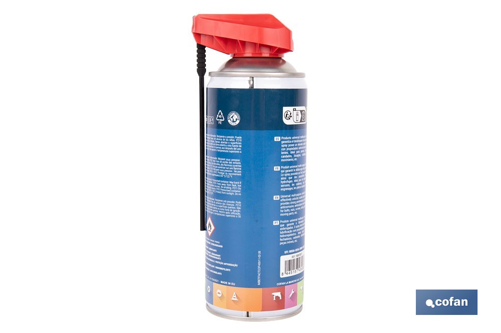 Lubricante multiusos universal | Envase de 400 ml con alto poder penetrante - Cofan