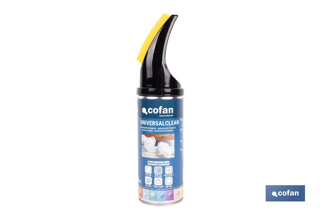 Limpiador espuma universal | Envase de 400 ml con protección antiestática - Cofan