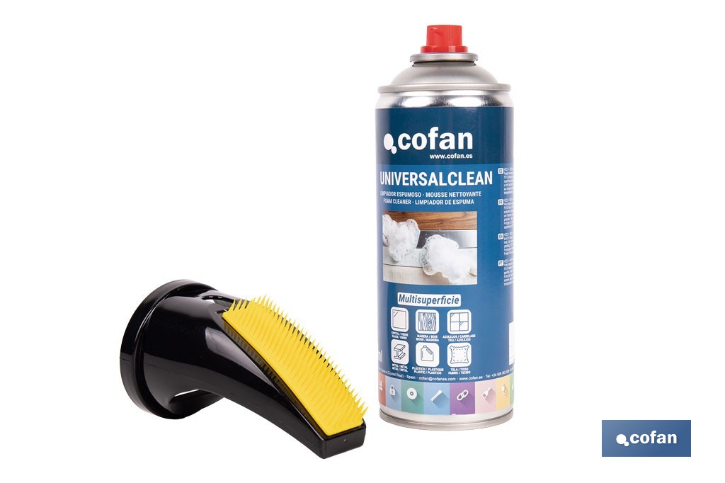 Limpiador espuma universal | Envase de 400 ml con protección antiestática - Cofan