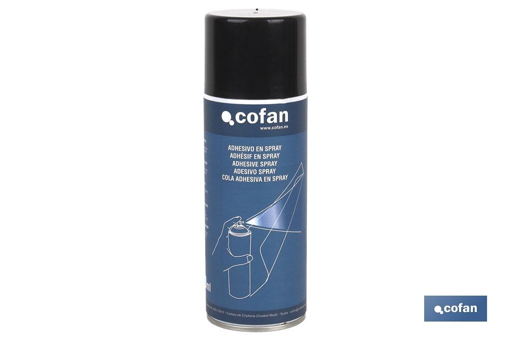 Adhesivo Multiusos en spray | Pegamento con capacidad de 400 ml - Cofan