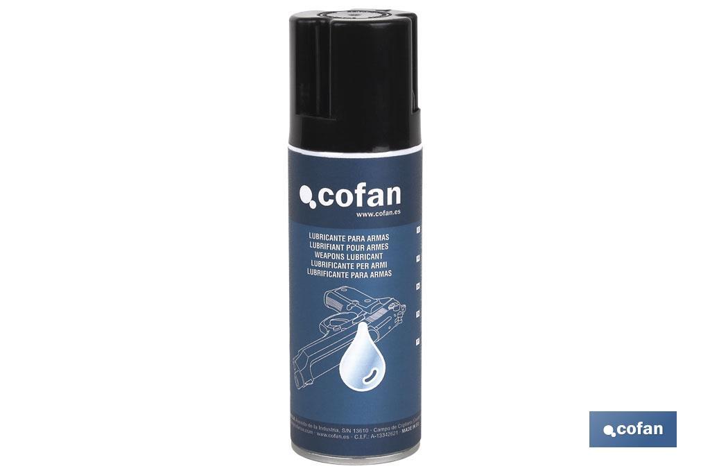 Lubricante para armas 200 ml | Protector para las partes mecánicas del arma | Para mantenimiento de armas deportivas y de caza - Cofan