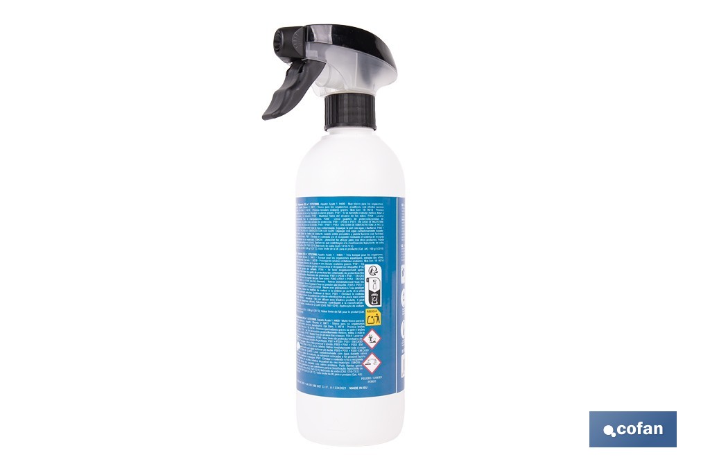 Limpiador antihumedad multisuperficie | Elimina moho y manchas de humedad en baños, cocinas y fachadas | Disponible en diferentes formatos de 500 ml y 5 l - Cofan