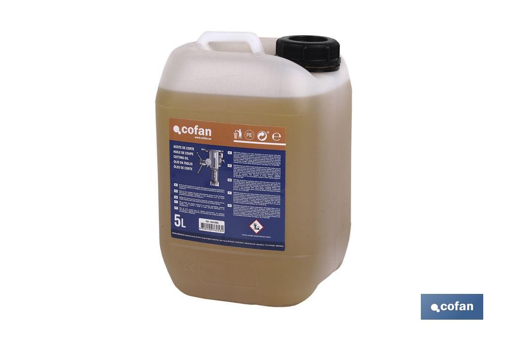 Cutting oil | Cutting fluid | Capacity: 5l | Drilling oil | Universal product for all types of instruments and machinery - Cofan