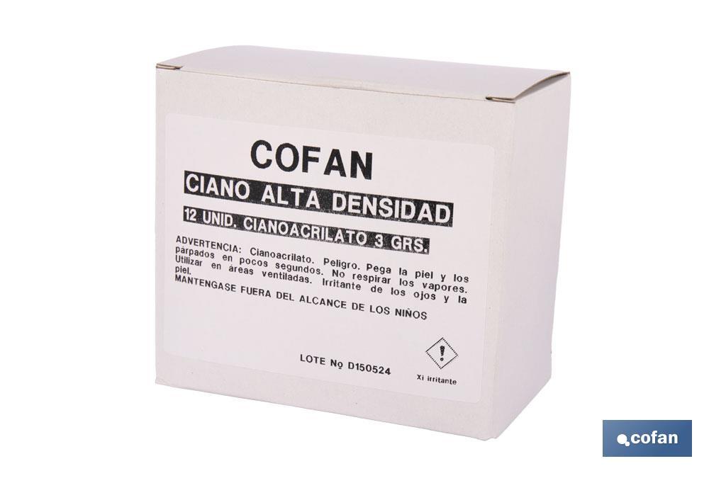 Adhesivo cianoacrilato de alta viscosidad | Pegamento instantáneo de cianoacrilato transparente | Multiusos - Cofan