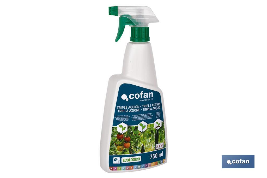 Insecticida Triple Acción Ecológico | Formato Pulverizador | Capacidad de 750 ml - Cofan