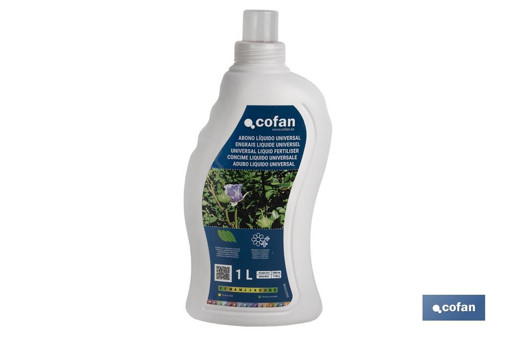 Liquid fertiliser | Universal fertiliser | 1-litre capacity - Cofan