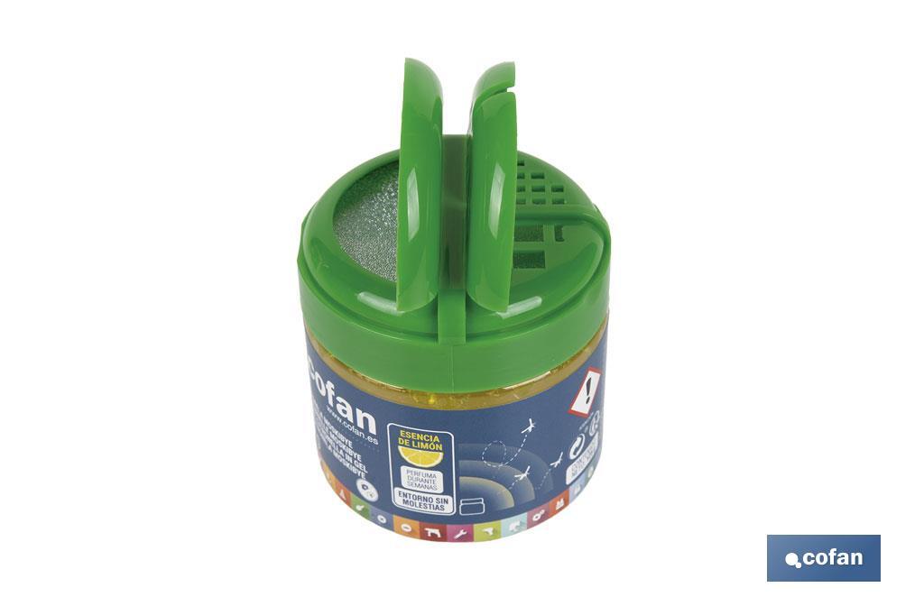 Gel de citronela con esencia de limón | Ahuyentador de insectos natural y duradero | Duración de hasta 4 semanas - Cofan