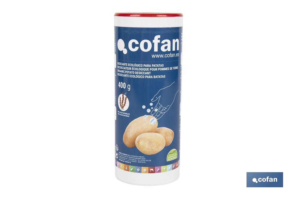 Desecante ecológico para patatas | Antigerminativo de algas marinas | Libre de biocidas | Peso: 400 g - Cofan