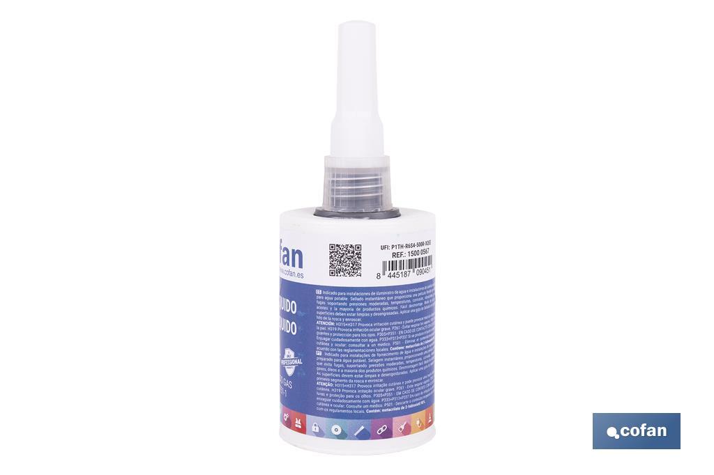 PTFE sealant 50ml | Pipe sealant | Perfect tightness and withstands pressure, vibration and temperature - Cofan