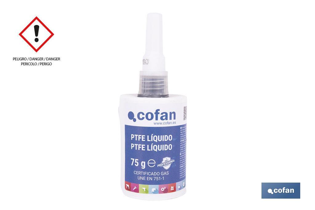 PTFE sealant 50ml | Pipe sealant | Perfect tightness and withstands pressure, vibration and temperature - Cofan