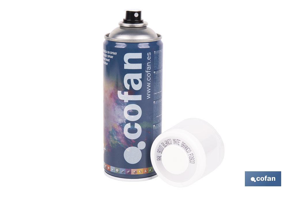 Acrylic enamel paint | Spray | 400ml | Several colours - Cofan