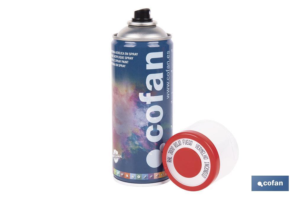 Acrylic enamel paint | Spray | 400ml | Several colours - Cofan