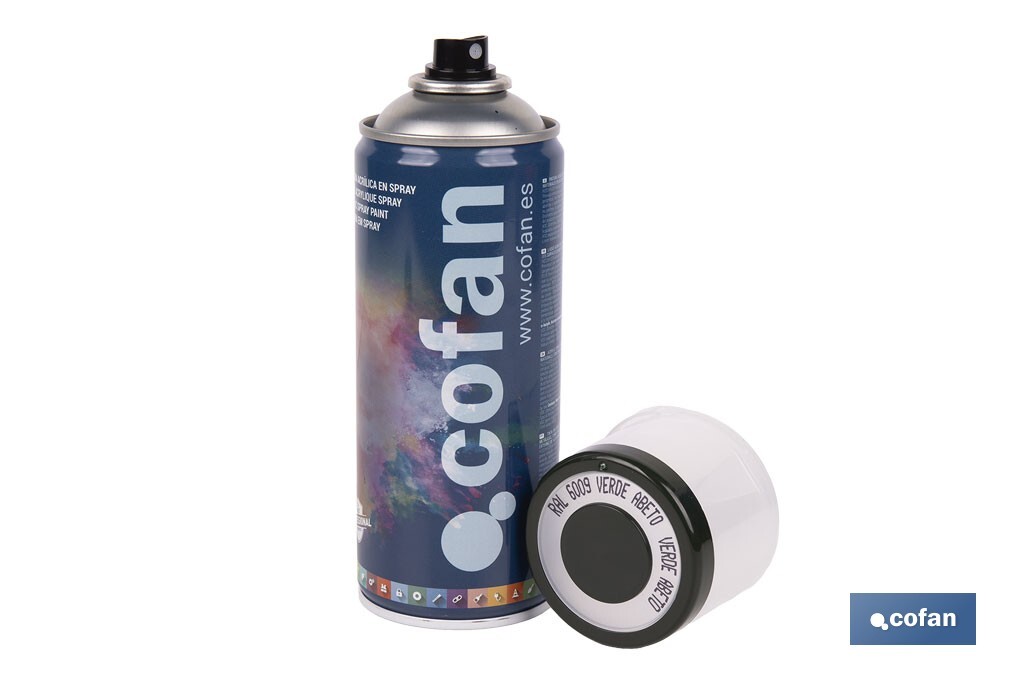 Acrylic enamel paint | Spray | 400ml | Several colours - Cofan