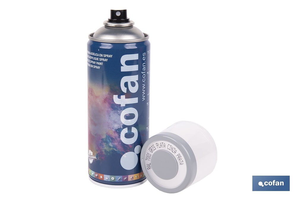 Acrylic enamel paint | Spray | 400ml | Several colours - Cofan