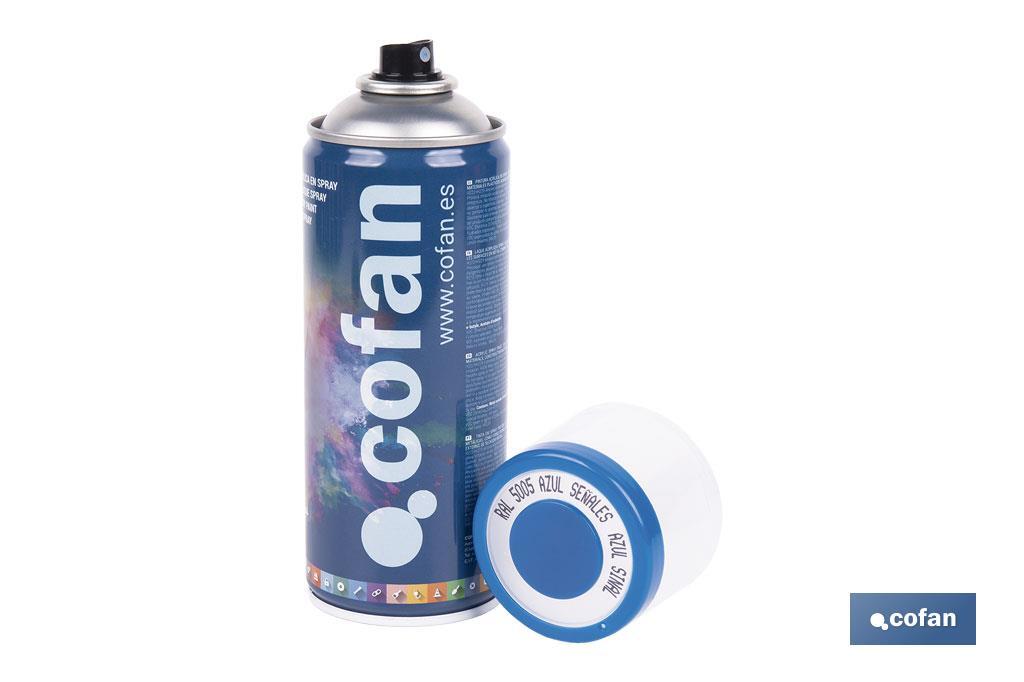 Acrylic enamel paint | Spray | 400ml | Several colours - Cofan