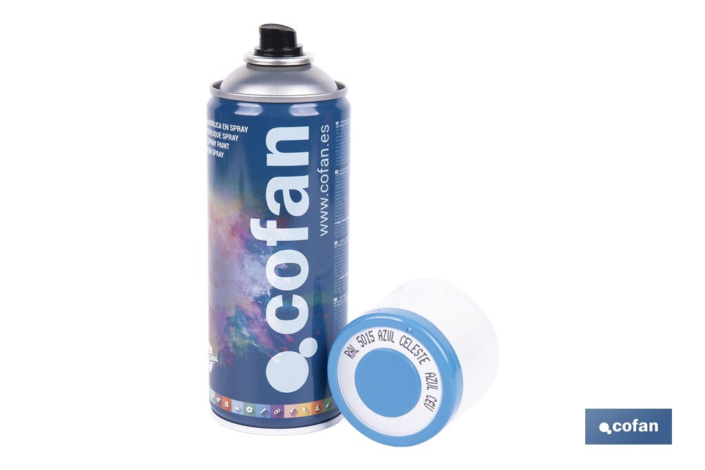 Acrylic enamel paint | Spray | 400ml | Several colours - Cofan