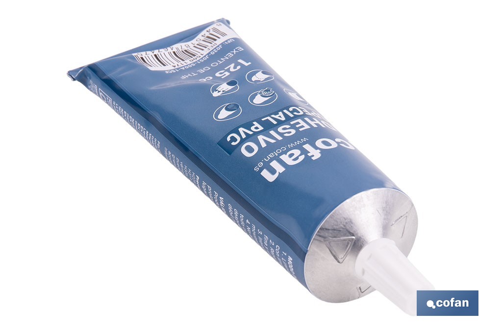 Cola para PVC | Embalagem de 250 ml | Translúcido - Cofan