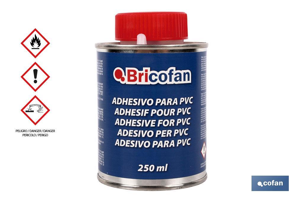 Cola para PVC | Embalagem de 250 ml | Translúcido - Cofan