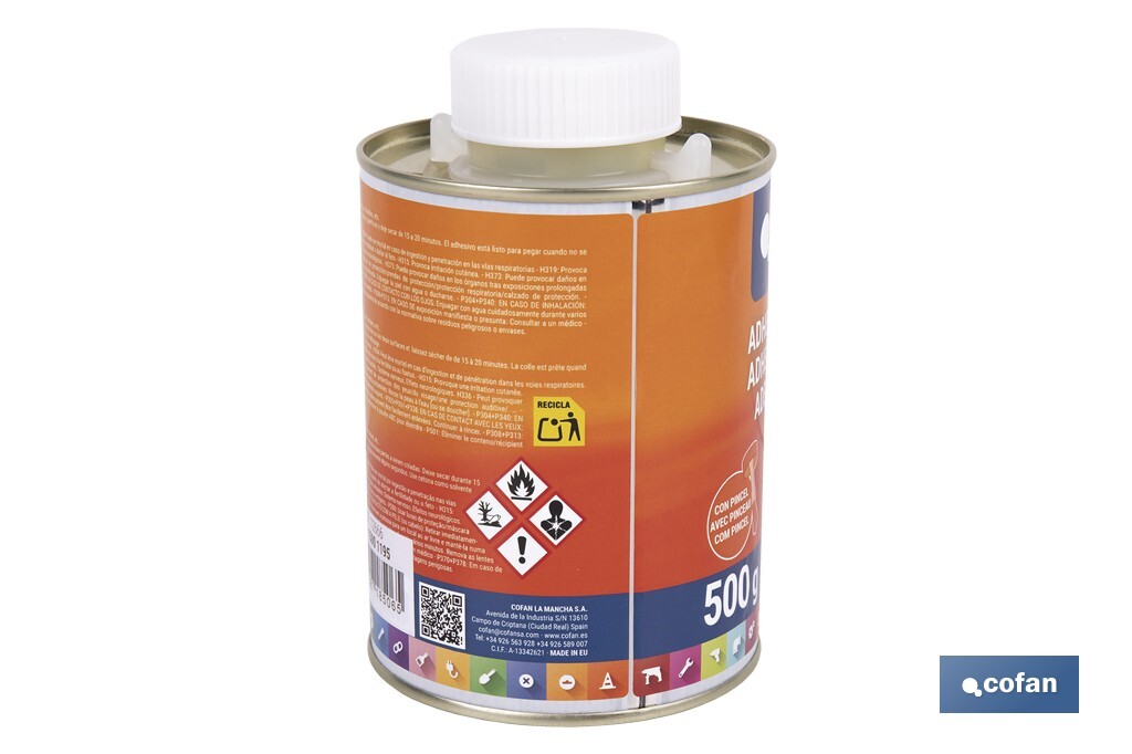 Cola de Contato Bricofan | Embalagem de 500 ml | Universal - Cofan