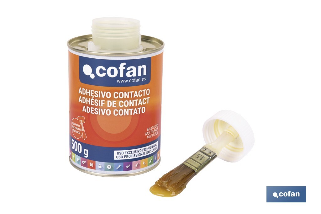 Adhésif de contact Bricofan 500 ml | Colle universelle multi-usages - Cofan