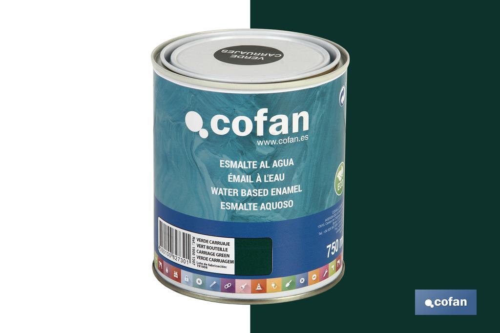 Ecological water-based enamel | 750ml | Several colours - Cofan