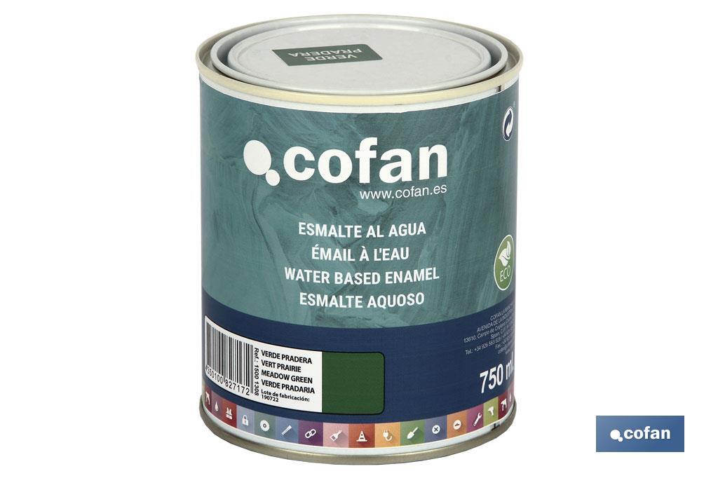 Ecological water-based enamel | 750ml | Several colours - Cofan