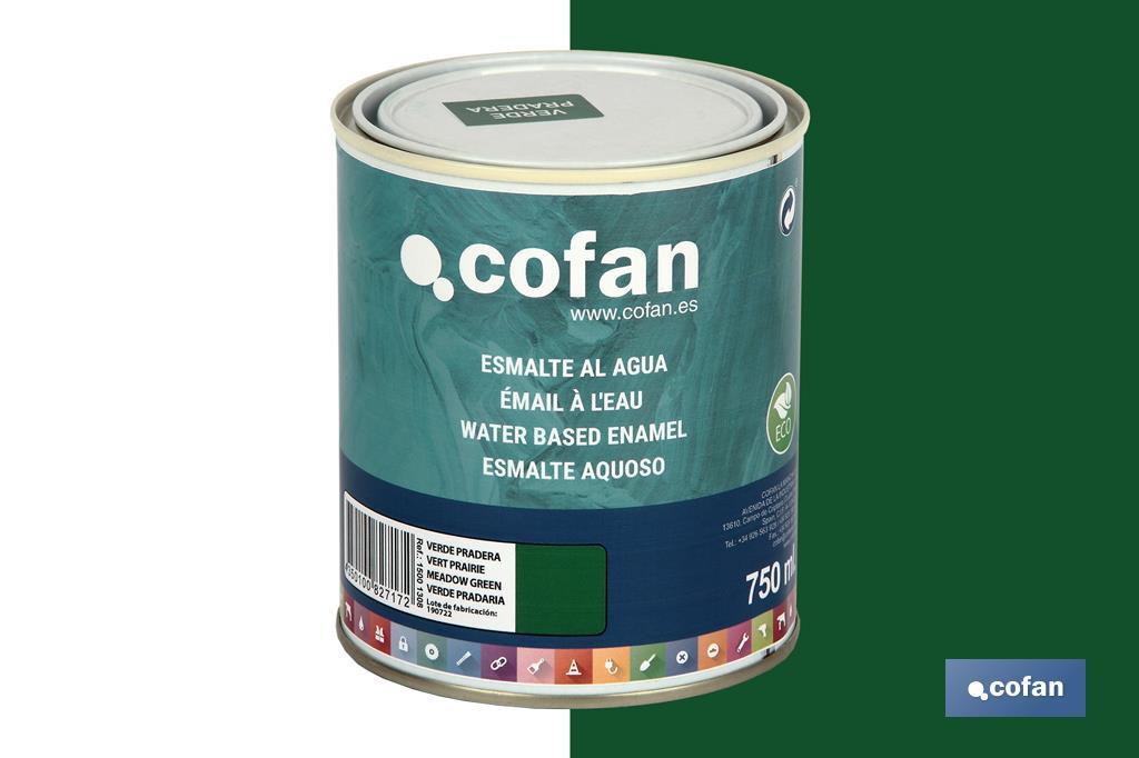 Ecological water-based enamel | 750ml | Several colours - Cofan