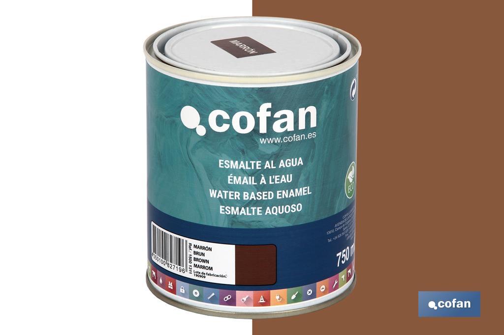 Ecological water-based enamel | 750ml | Several colours - Cofan