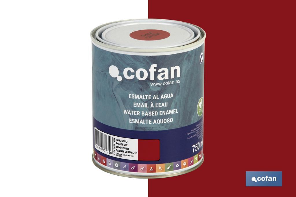 Ecological water-based enamel | 750ml | Several colours - Cofan