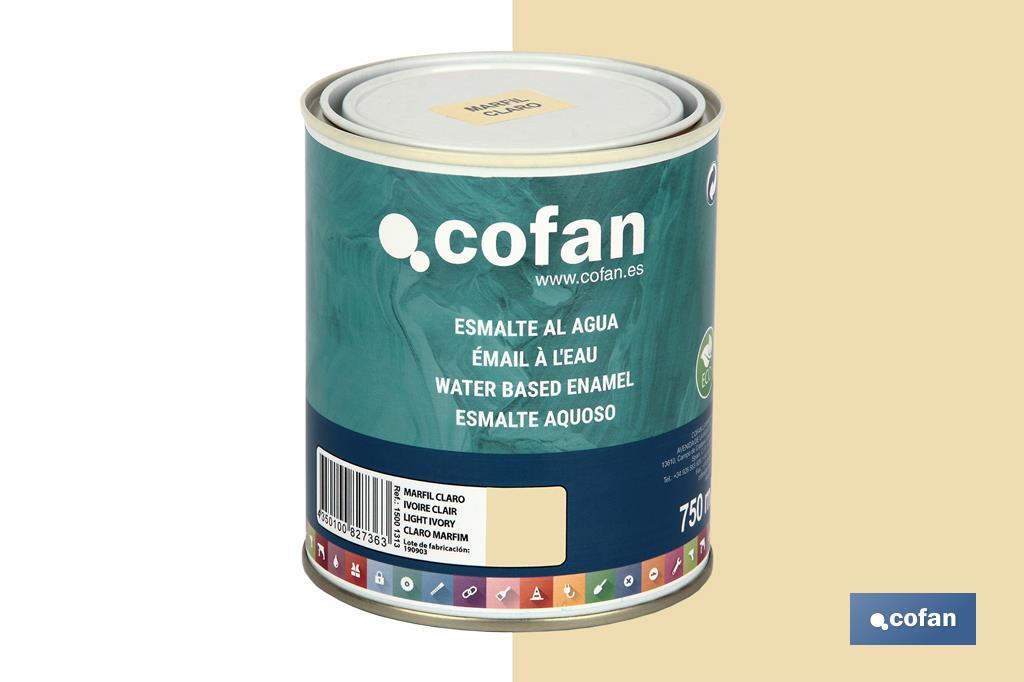 Ecological water-based enamel | 750ml | Several colours - Cofan