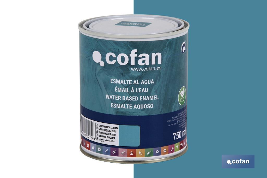 Ecological water-based enamel | 750ml | Several colours - Cofan