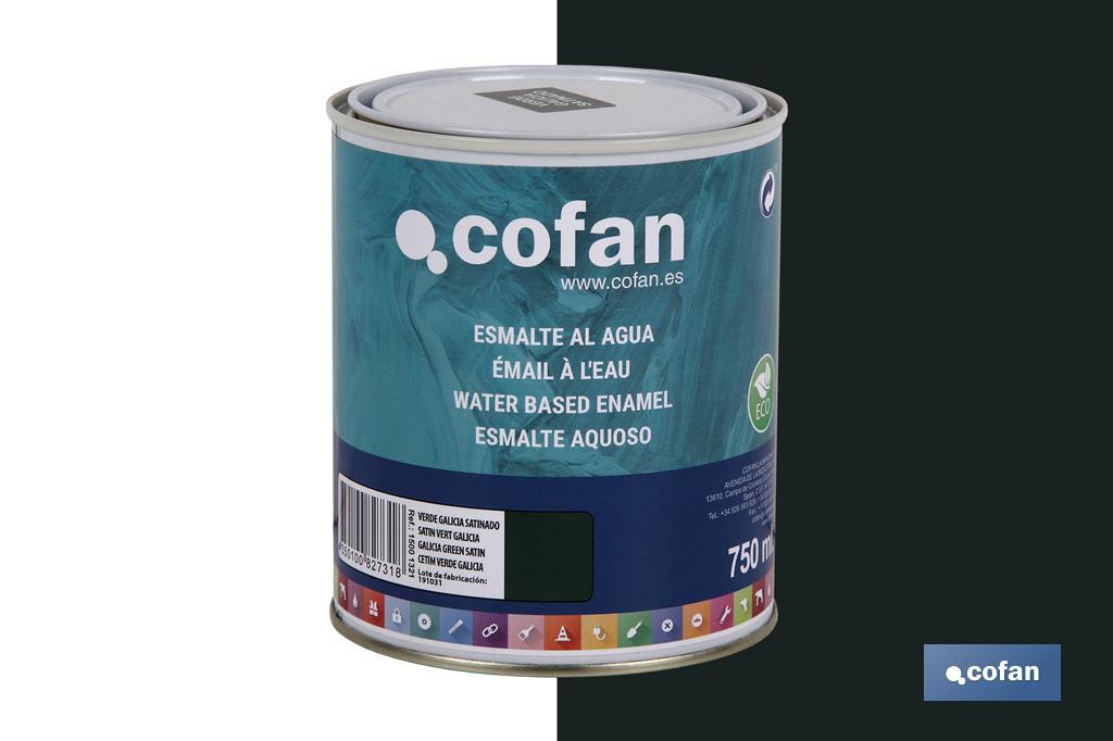 Ecological water-based enamel | 750ml | Several colours - Cofan