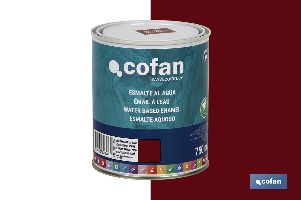 Ecological water-based enamel | 750ml | Several colours - Cofan