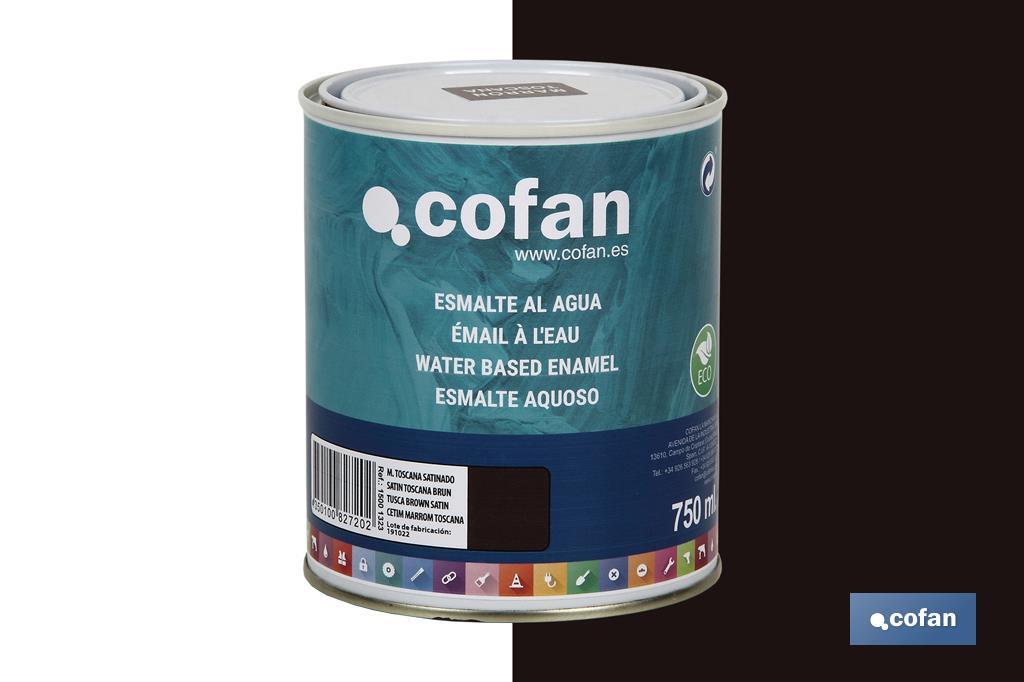 Ecological water-based enamel | 750ml | Several colours - Cofan