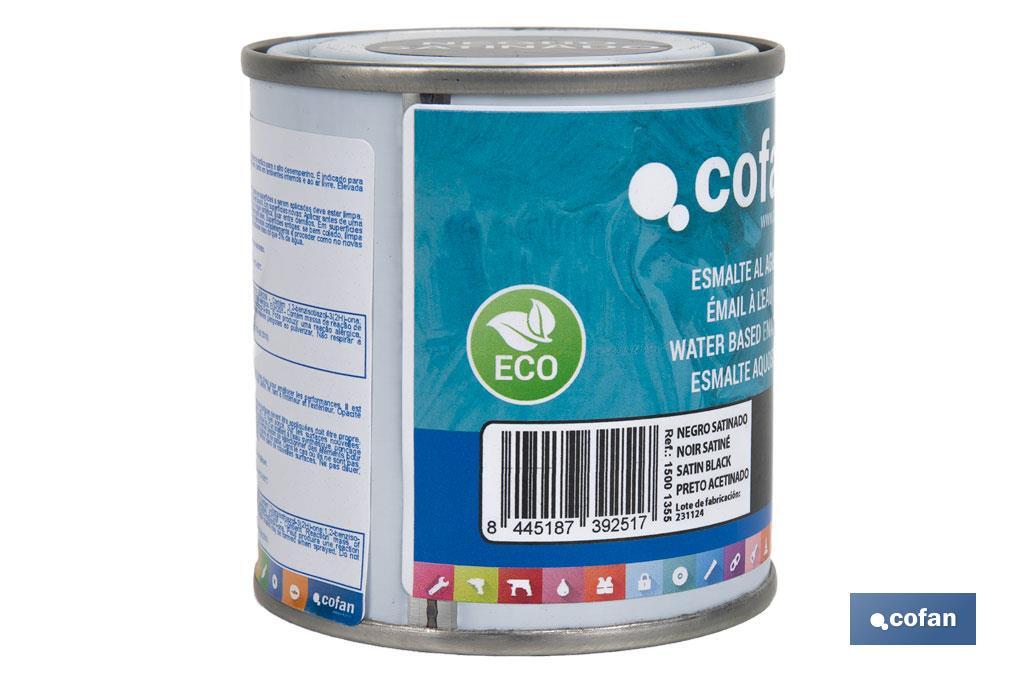 Smalto ecologico all'acqua | Latta da 750 ml | Vari colori - Cofan