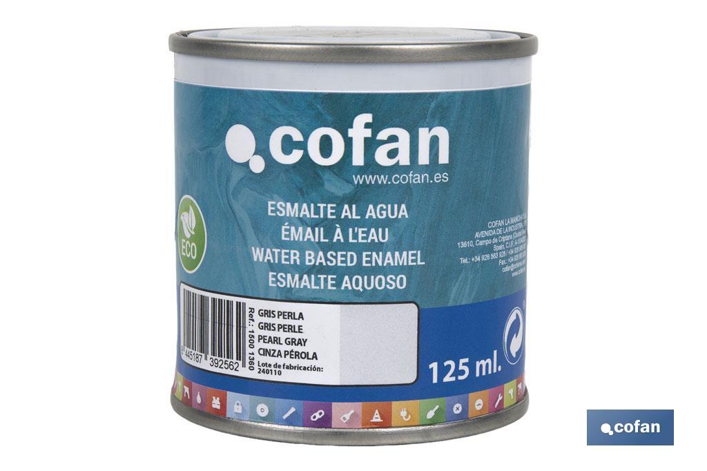 Esmalte Ecológico al agua | Envases: 125 o 750 ml | Amplia gama de colores y acabados - Cofan