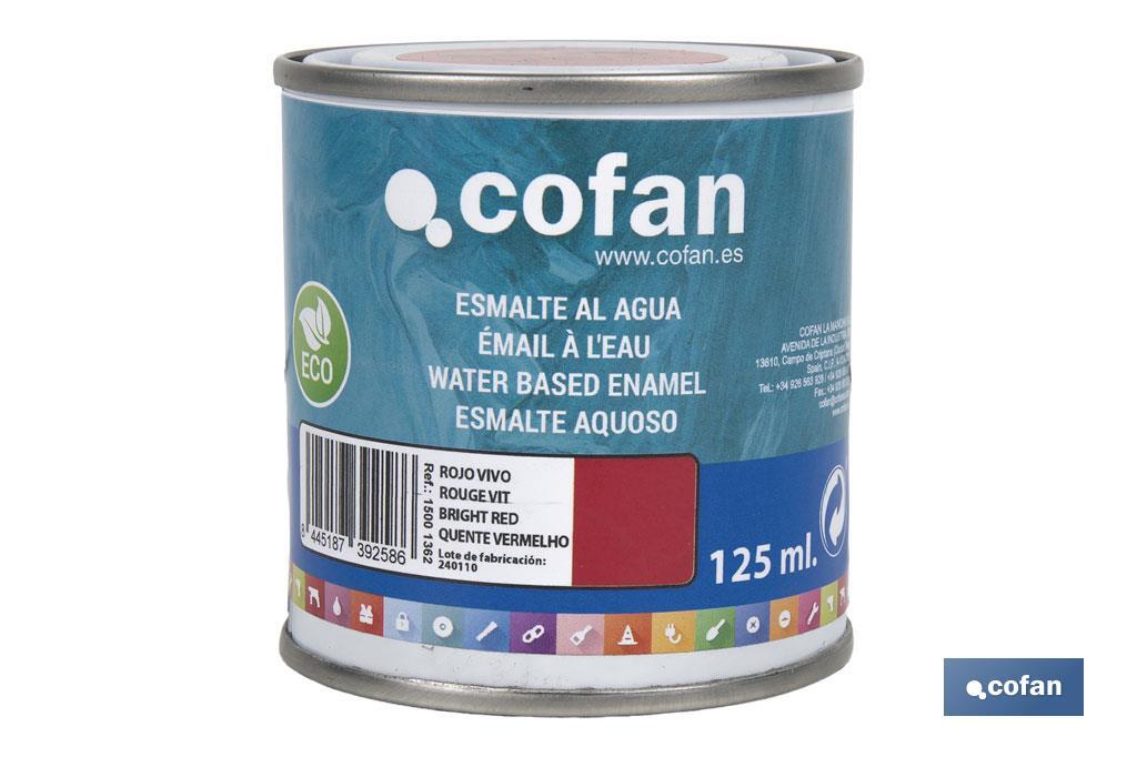 Émail écologique à l'eau | Emballage de 750 ml | Plusieurs couleurs - Cofan