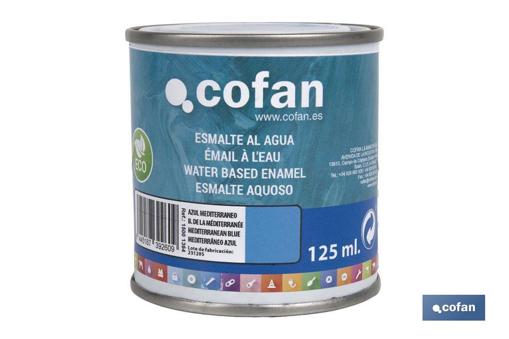 Smalto ecologico all'acqua | Latta da 750 ml | Vari colori - Cofan