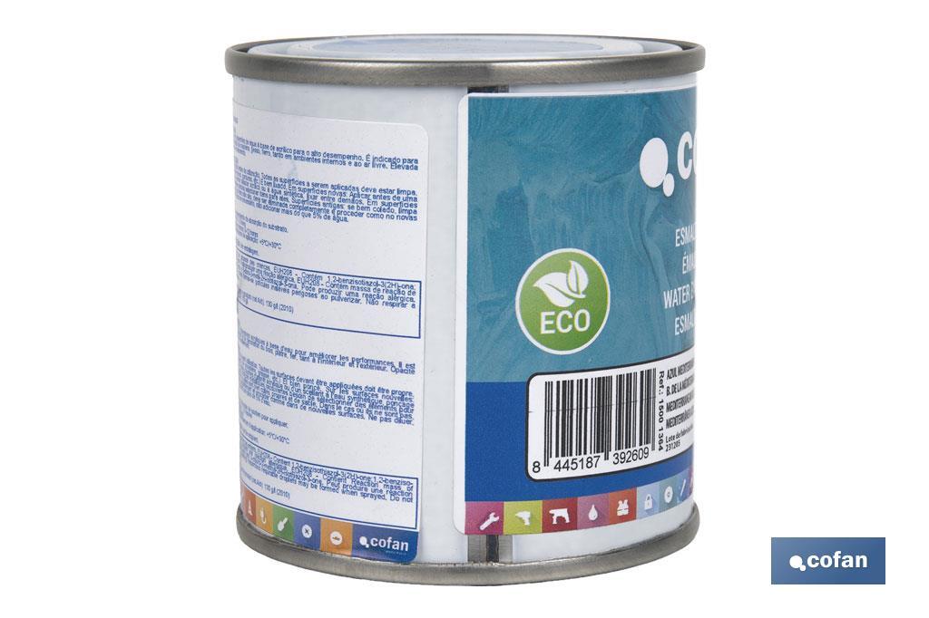 Smalto ecologico all'acqua | Latta da 750 ml | Vari colori - Cofan