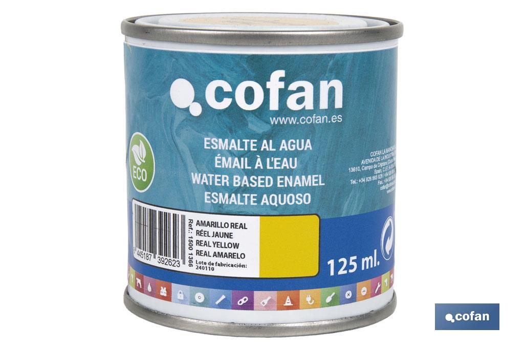 Esmalte Ecológico al agua | Envases: 125 o 750 ml | Amplia gama de colores y acabados - Cofan