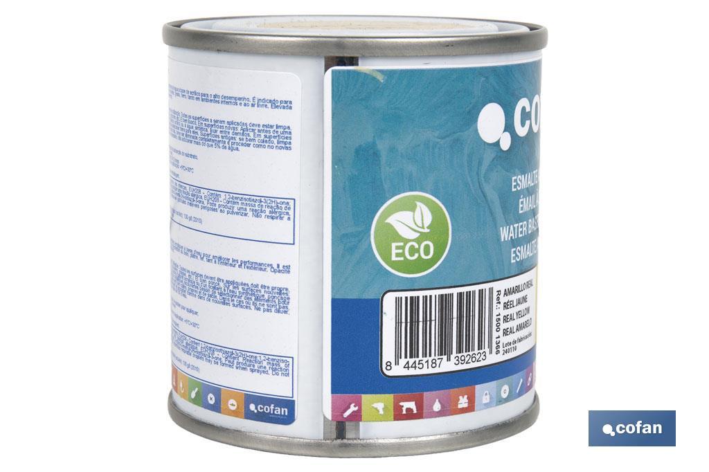 Smalto ecologico all'acqua | Latta da 750 ml | Vari colori - Cofan