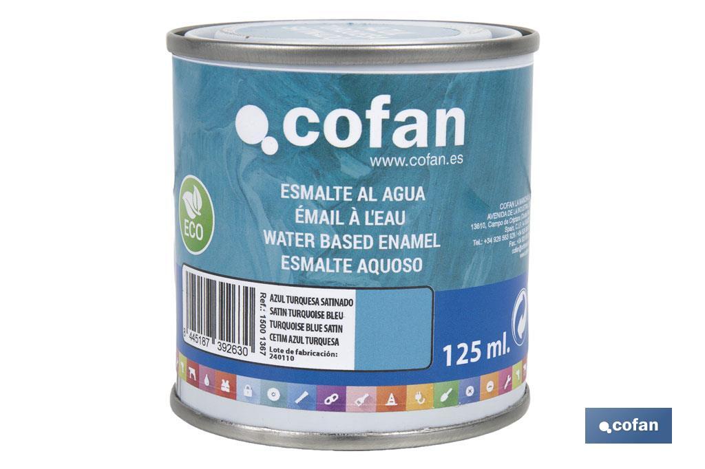 Smalto ecologico all'acqua | Latta da 750 ml | Vari colori - Cofan