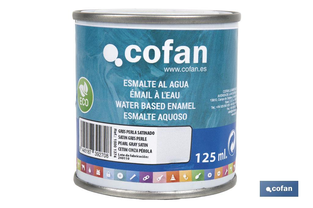 Esmalte Ecológico al agua | Envases: 125 o 750 ml | Amplia gama de colores y acabados - Cofan